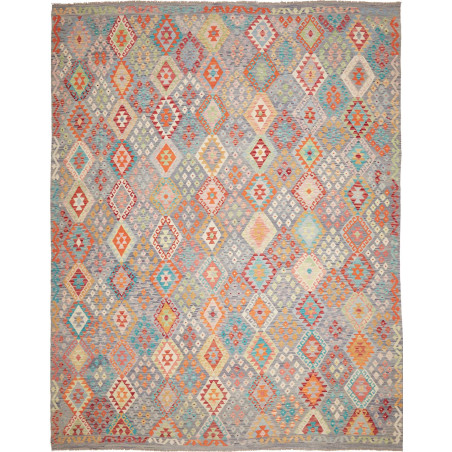 Rug Kilim Afghanistan 318x395 Grey Blue Orange