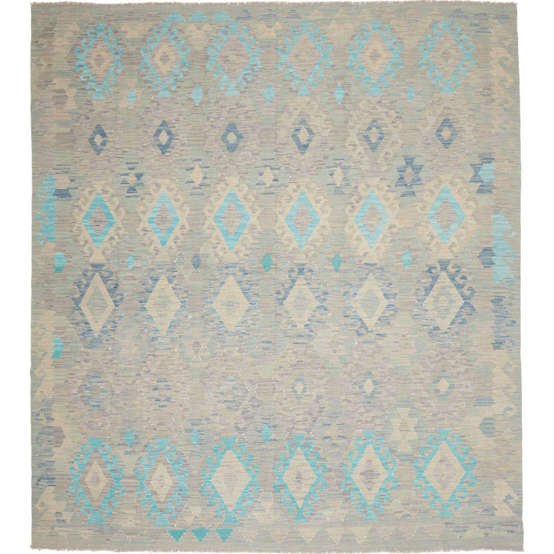 Rug Kilim Afghanistan 265x288 Light Grey Beige