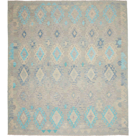 Rug Kilim Afghanistan 265x288 Light Grey Beige