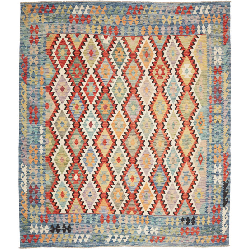 Rug Kilim Afghanistan 250x293 Blue Azure Orange
