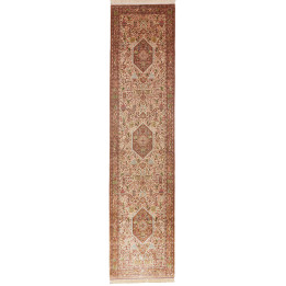Tappeto Originale Ghom Seta Persia 70x298 Rosso