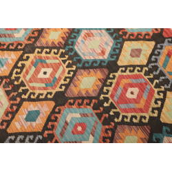 Rug Kilim Afghanistan 178x226 Dark Brown Multic