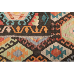 Rug Kilim Afghanistan 178x226 Dark Brown Multic