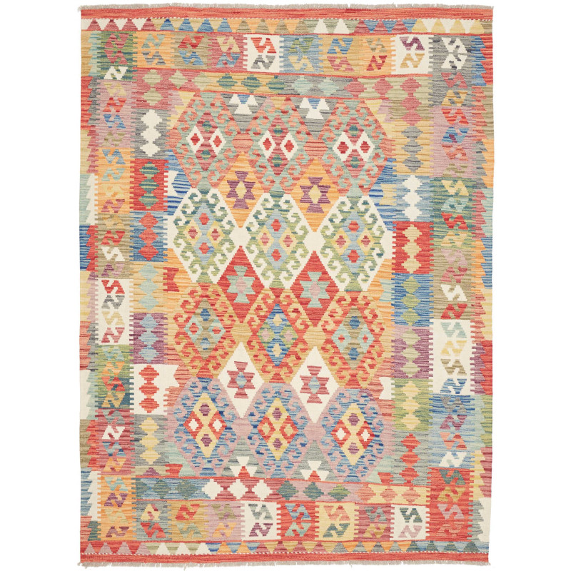Rug Kilim Afghanistan 177x239 Multicolor Red Or