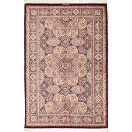 Tappeto Originale Ghom Seta Persia 133x200 Bord