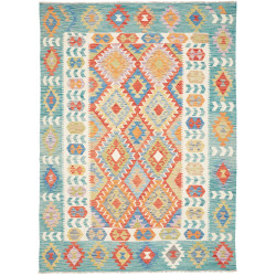 Rug Kilim Afghanistan 173x235 Teal Terracotta O