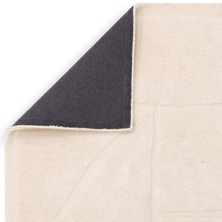Tappeto Horizon geometrico beige chiaro e panna