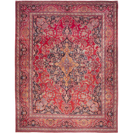 Tappeto Originale Mashad Persia 303x390 Rosso B