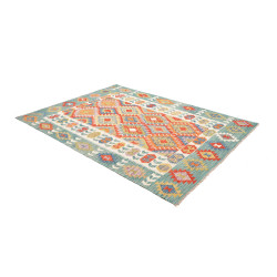Rug Kilim Afghanistan 173x235 Teal Terracotta O