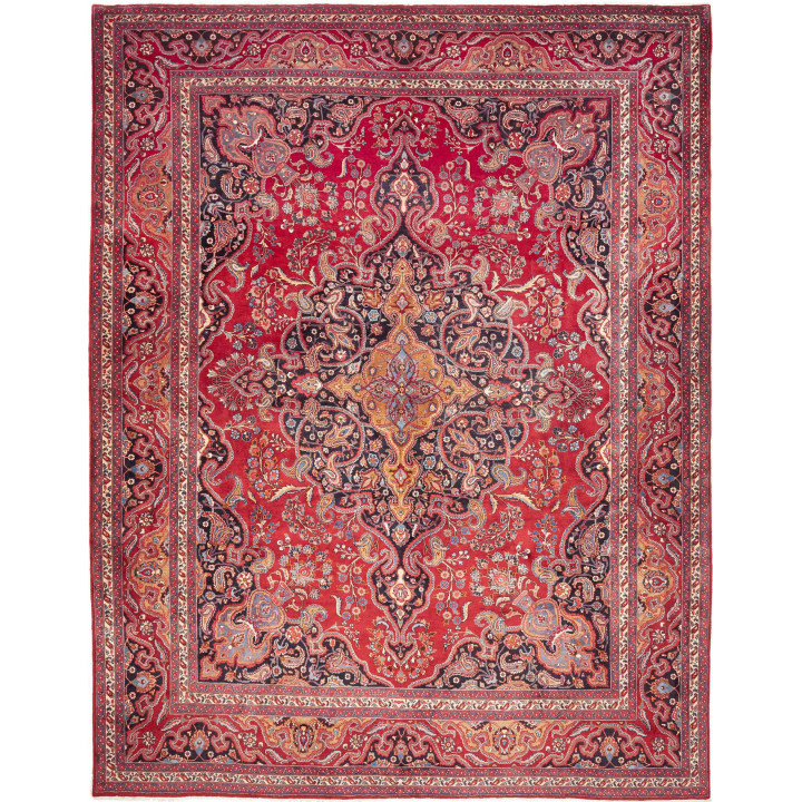 Tappeto Originale Mashad Persia 303x390 Rosso B
