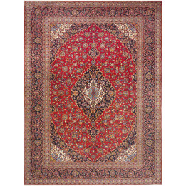 Hand Made Rug Ardakan Persia 293x400 Red Dark B