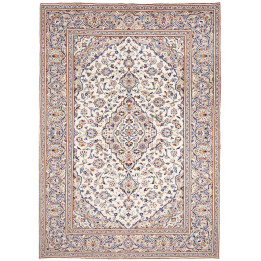 Tappeto Originale Kashan Persia 245x350 Avorio