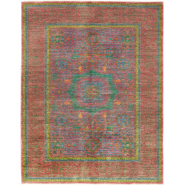 Hand Made Rug Kairo Pakistan 178x231 Red Blue