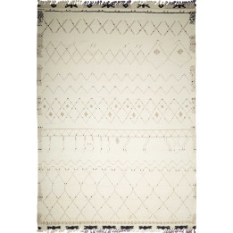 Hand Made Rug Berber Pakistan 275x381 Ivory Bro