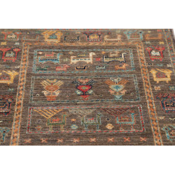 Rug Rubin Pakistan 75x242 Charcoal Brown Terrac