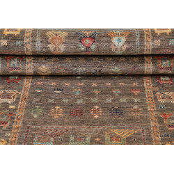 Rug Rubin Pakistan 75x242 Charcoal Brown Terrac