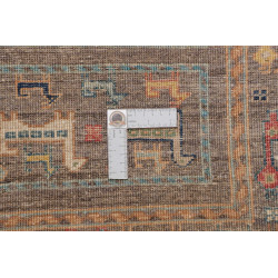 Rug Rubin Pakistan 75x242 Charcoal Brown Terrac