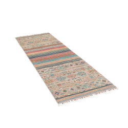 Rug Rubin Pakistan 80x243 Beige Blue Turquoise