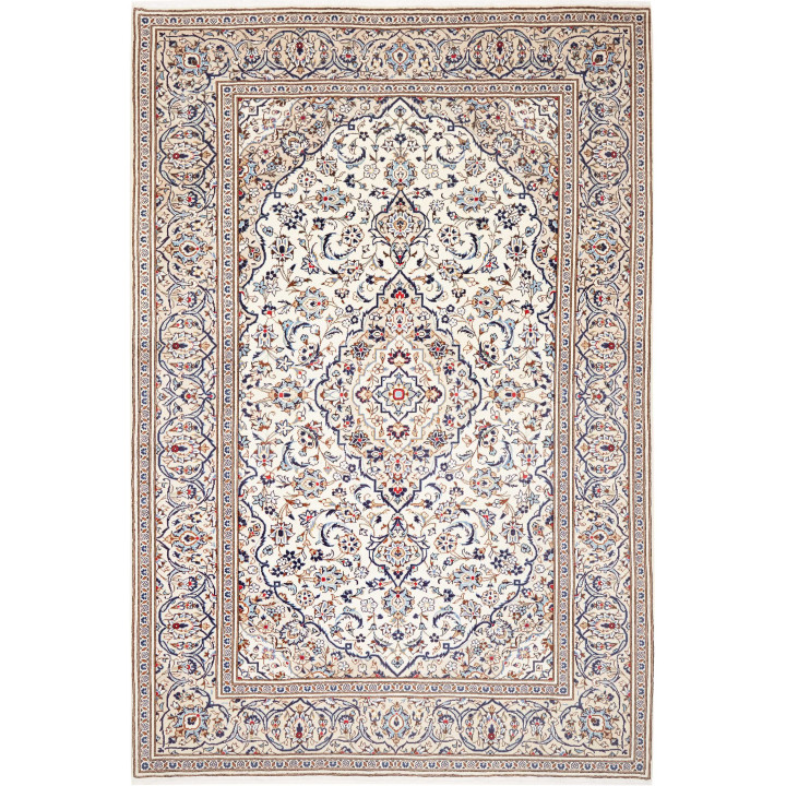 Tappeto Originale Kashan Persia 195x292 Avorio