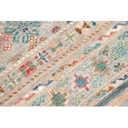 Rug Rubin Pakistan 80x243 Beige Blue Turquoise