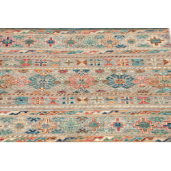 Rug Rubin Pakistan 80x243 Beige Blue Turquoise