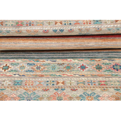 Rug Rubin Pakistan 80x243 Beige Blue Turquoise