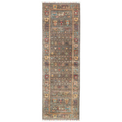 Rug Rubin Pakistan 75x245 Taupe Grey Red Blue Y