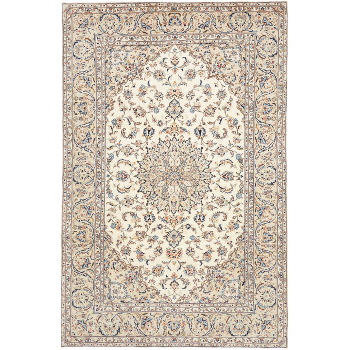 Tappeto Originale Kashan Persia 195x302 Avorio