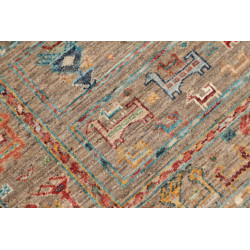 Rug Rubin Pakistan 77x249 Taupe Brown Terracott