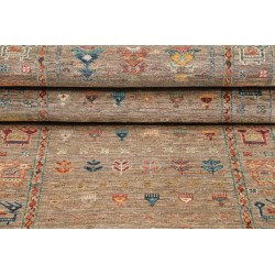 Rug Rubin Pakistan 77x249 Taupe Brown Terracott