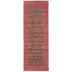 Rug Mamlouk Pakistan 83x236 Deep Red Olive Gree