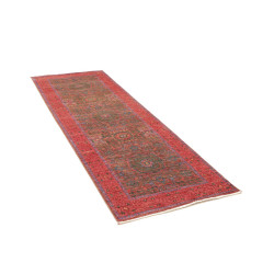 Rug Mamlouk Pakistan 83x236 Deep Red Olive Gree