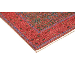Rug Mamlouk Pakistan 83x236 Deep Red Olive Gree