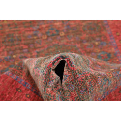 Rug Mamlouk Pakistan 83x236 Deep Red Olive Gree