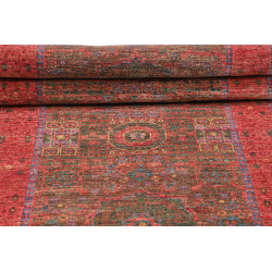 Rug Mamlouk Pakistan 83x236 Deep Red Olive Gree