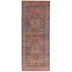 Rug Mamlouk Pakistan 79x204 Terracotta Blue Gol