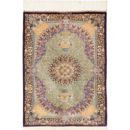 Tappeto Originale Ghom Seta Persia 60x84 Viola