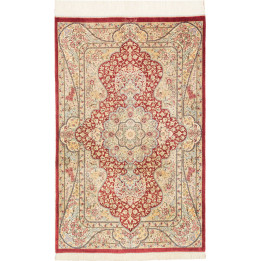 Tappeto Originale Ghom Seta Persia 74x118 Rosso