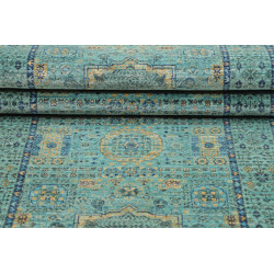 Rug Mamlouk Pakistan 80x248 Blue Turquoise Teal
