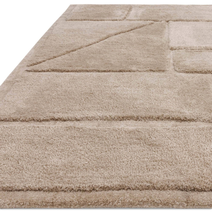 Tappeto Horizon geometrico tortora e beige chiar