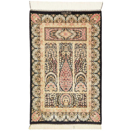 Tappeto Originale Ghom Seta Persia 60x93 Nero B