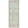 Rug Kazak Afghanistan 79x201 Turquoise Beige Bl