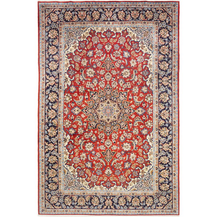 Hand Made Rug Ardakan Persia 216x327 Red Dark B