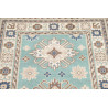 Rug Kazak Afghanistan 79x201 Turquoise Beige Bl
