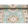 Rug Kazak Afghanistan 79x201 Turquoise Beige Bl