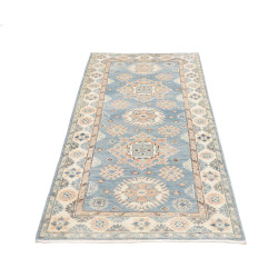 Rug Kazak Afghanistan 84x185 Light Blue Cream P