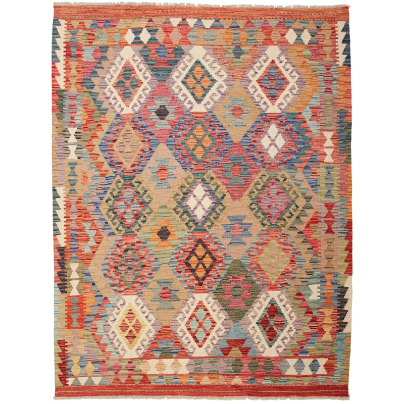 Kilim 153x195 Cm Kilim Afghanistan Hand-carded Wool (warp: