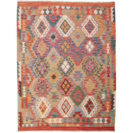 Kilim 153x195 Cm Kilim Afghanistan Hand-carded Wool (warp: