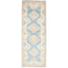 Rug Kazak Afghanistan 84x235 Light Blue Cream B