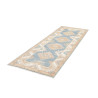 Rug Kazak Afghanistan 84x235 Light Blue Cream B